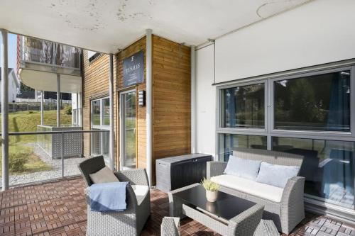 Balkon/Terrasse, Moderne leilighet - nært flyplass - lader for elbil in Dal