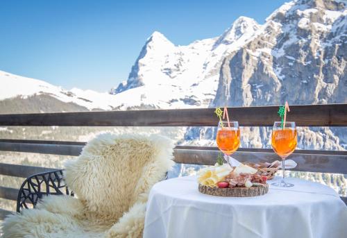 Erkély/terasz, Hotel Edelweiss Superior in Murren Városközpont
