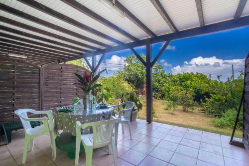 Appartement d'une chambre avec vue sur la mer jardin clos et wifi a Le Robert a 5 km de la plage - Location saisonnière - Le Robert