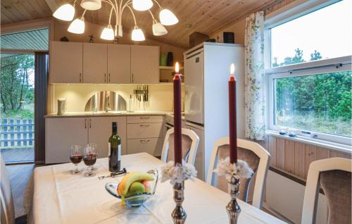 Kitchen, Two-Bedroom Holiday Home In Thisted in Sonder Vorupor