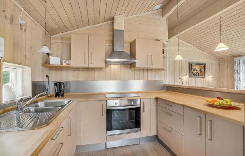 Kitchen, Holiday Home Hurup Thy With A Fireplace 06 in Hurup