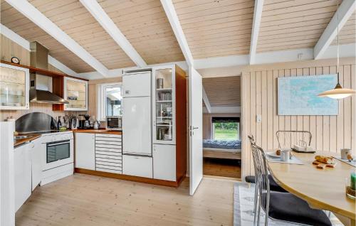 Kitchen, 3 Bedroom Beautiful Home In Frøstrup in Norklit