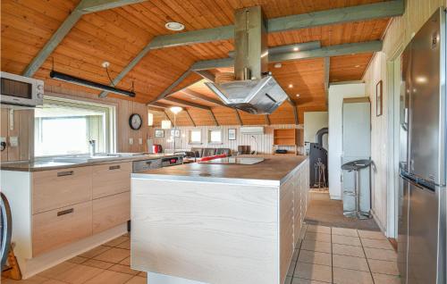 kök, Stunning Home In Ringkbing With Sauna, Wifi And Indoor Swimming Pool in Ringköping