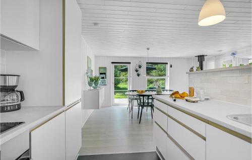Kitchen, Awesome Home In Lkken With Sauna, Private Swimming Pool And Indoor Swimming Pool in Lokken
