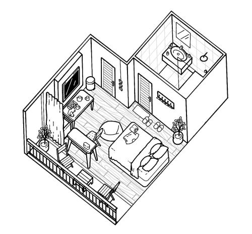Deluxe Double Room with Balcony image 6