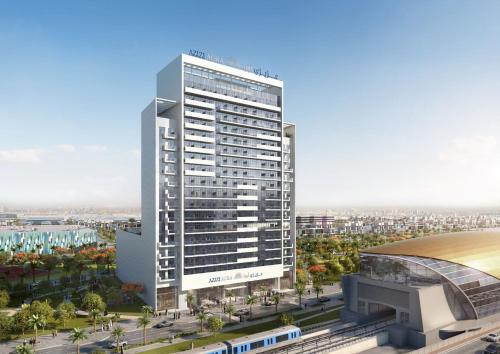 Luxury Escapes - Cozy Studio In front of Metro Stn - Access to Gym & Pool - Aura Azizi, Dubai