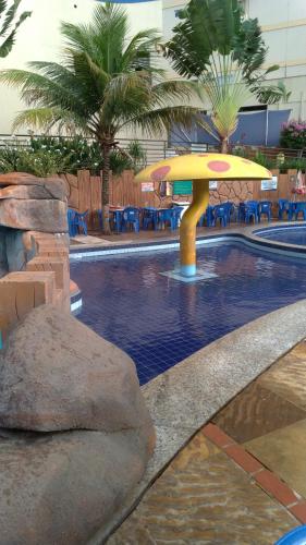 HOTEL GOLDEN DOLPHIN RESORT - FLAT no DÉCIMO ANDAR quarto com varanda (HOTEL GOLDEN DOLPHIN RESORT - FLAT no DECIMO ANDAR quarto com varanda) in カルダス ノバス