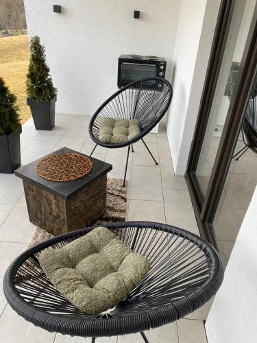 Erkély/terasz, Vila Luka i Ana - Apartman Luka in Jezdici