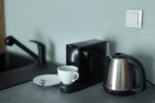 Køkken, Apartament Ażurowy (Apartament Azurowy) in Kudowa-Zdroj