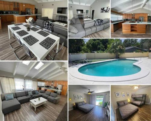 B&B Tampa - Luxurious Spacious Modern House w/ AC + Pool - Bed and Breakfast Tampa