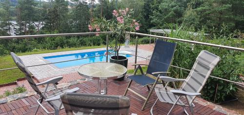 Balkons/terase, Lesne Apartamenty in Ostrzyce