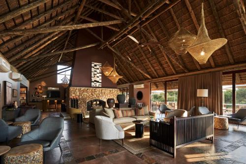 Pub/Lounge, Letamo at Qwabi Private Game Reserve by NEWMARK in Thabazimbi