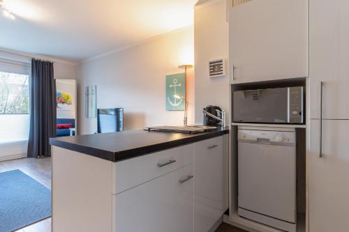 kuchyně, Ferienwohnung Ankerplatz in Busum in Busum