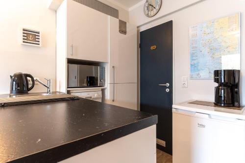 kuchyně, Ferienwohnung Ankerplatz in Busum in Busum