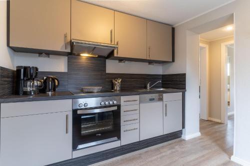 Kitchen, Ferienwohnung Strandperle in Im Bad