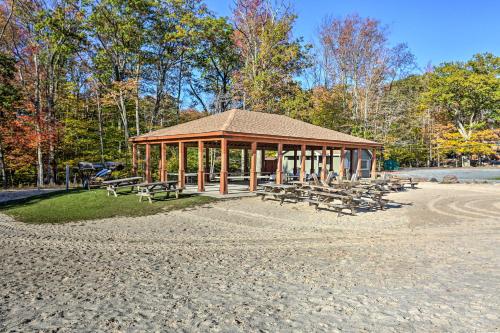 Poconos Getaway with Fire Pit 1 Block to Lake!