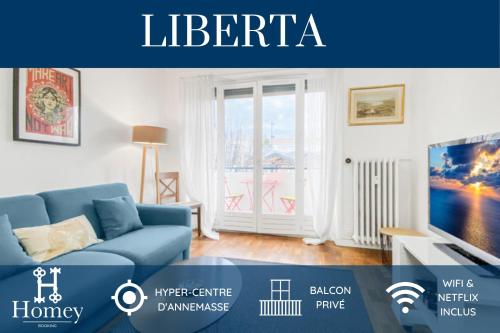 HOMEY LIBERTA - Hypercentre / Proche tram / Balcon privé / Wifi & Netflix - Location saisonnière - Annemasse