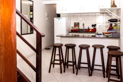 주방, Suítes Pontal dos Golfinhos - Maracaipe (Suites Pontal dos Golfinhos - Maracaipe) in 마라카이피