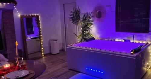 Levasion romantique loft jacuzzi et jardin privatif à 20 minutes de Paris et 10 minutes Stade de France Wifi Netflix