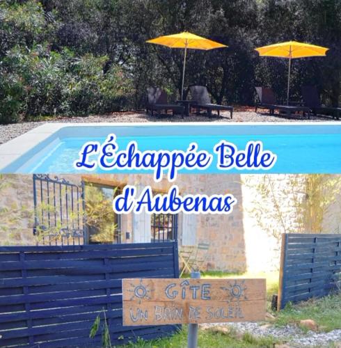 2 pièces Le Brin de soleil Gites appart 'hôtel L'ECHAPPEE BELLE D'AUBENAS Logement 1 sur 3 - Apartment - Aubenas