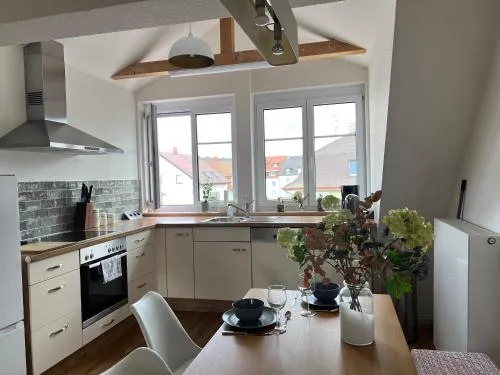 Schöne Altbauwohnung mit großer Dachterrasse für bis zu 7 Personen in Lörrach, Deutschland