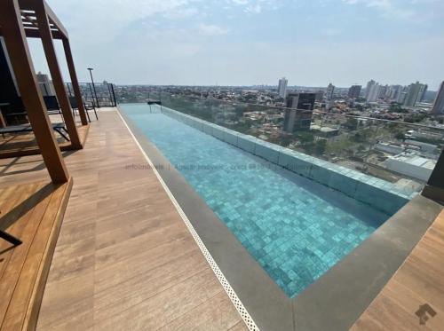 Flat De Luxo C/ Quarto Privativo 21º Andar Vertigo - Campo Grande