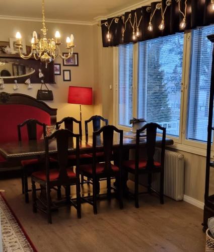 Kitchen, Wanha Neuvola Guesthouse & Apartment in Pieksämäki