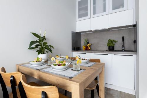 厨房, Apartamenty Olimpijska nad jeziorem Ukiel in 奥尔士廷