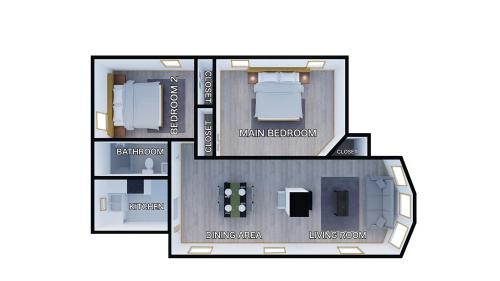 Vida Comfy Inn 2br Apartment KING BED 8 mins to downtown and ferry in New Bedford, USA
