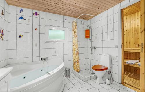 Bathroom, Holiday Home Odden Naturpark in Hadsund