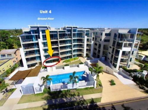 Bargara Oceanfront Grd Flr Apartment Ensuite Spa