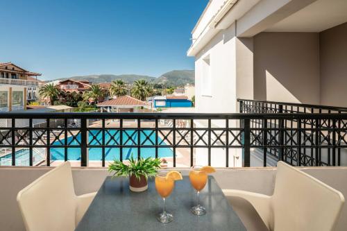 balkon/terras, Karras Hotel in Laganas