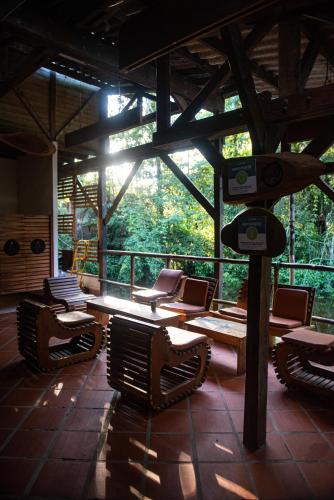 Pub/Lounge, Jamu Lodge in the Cuyabeno Wildlife Reserve in Cuyabeno