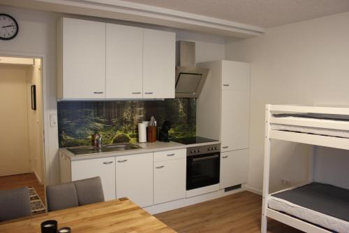 Kitchen, Gemutliches 4er Apartment in Skilift-Nahe in Schuttdorf