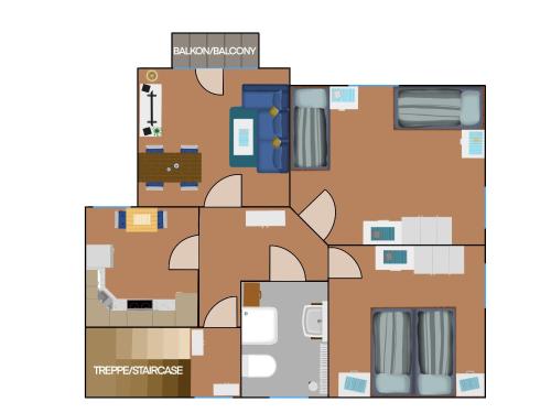 Floor plans, Ferienwohnung Stadtvilla - charmante Gemutlichkeit in Bad Oldesloe