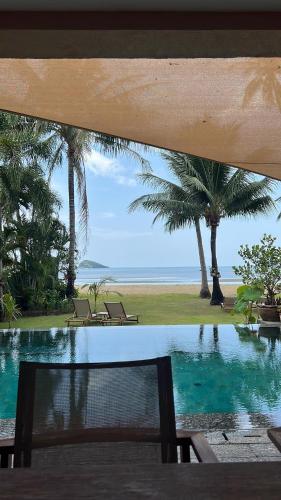 View, Absolute Beachfront Pool Villa in Klong Son