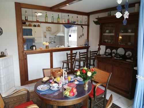 virtuve, Ferienwohnung Leezdorf in Leezdorf