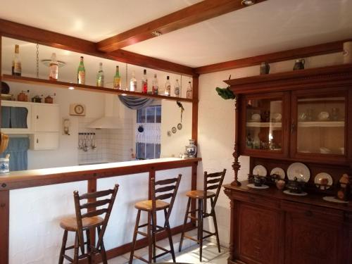 virtuve, Ferienwohnung Leezdorf in Leezdorf