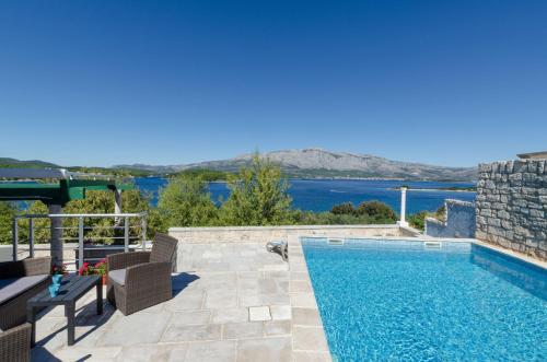Traditional stone house with swimming pool
