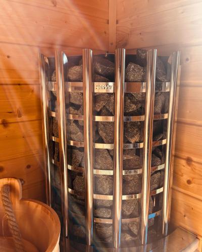 Sauna, Private Spa Lodge Odenwald in Lindenfels