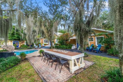 Tropical Oasis Located Near Lake With Pool and Hot Tub