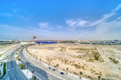 View, Serene 2BR at The Nook Wasl Gate Jebel Ali by Deluxe Holiday Homes near Gurunanak Darbar Sikh Temple