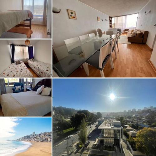 Departamento cerca de la playa y estacionamiento.