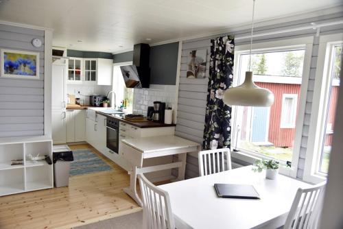 Lakeside cottage in Lapland with great view in Skaulo