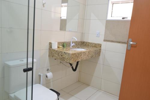 Bathroom, Hotel cacique in Paranaíba