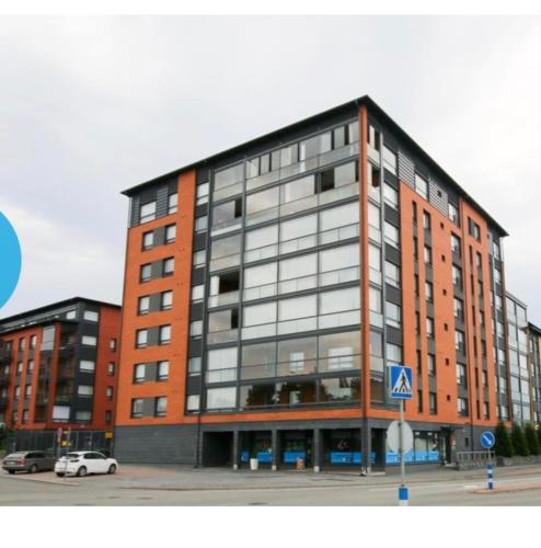 Exterior view, Pieni moderni saunallinen kaksio keskustan lahella in Pori