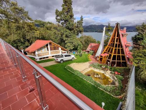 Balcony/terrace, Refugio Genesis habitaciones Lago de Tota in Cuitiva