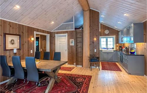 Kitchen, Beautiful Home In Sjusjøen With Wifi in Sjusjoen