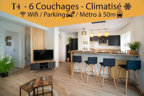 Fully equipped apartment with parking 6 beds 1