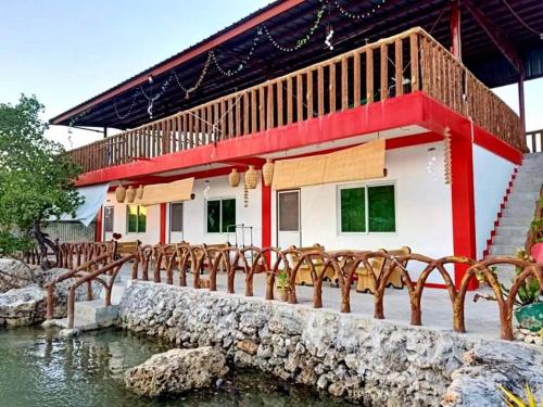 Balcony/terrace, CASA BOLO IN ALAMINOS with HIDDEN WHITE BEACH near 100 Islands in Telbang